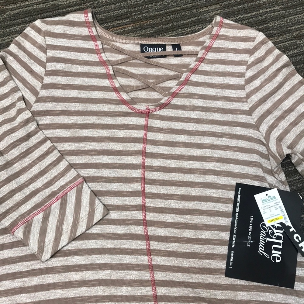 Brown and cream colored fall shirt! - Picture 2 of 3